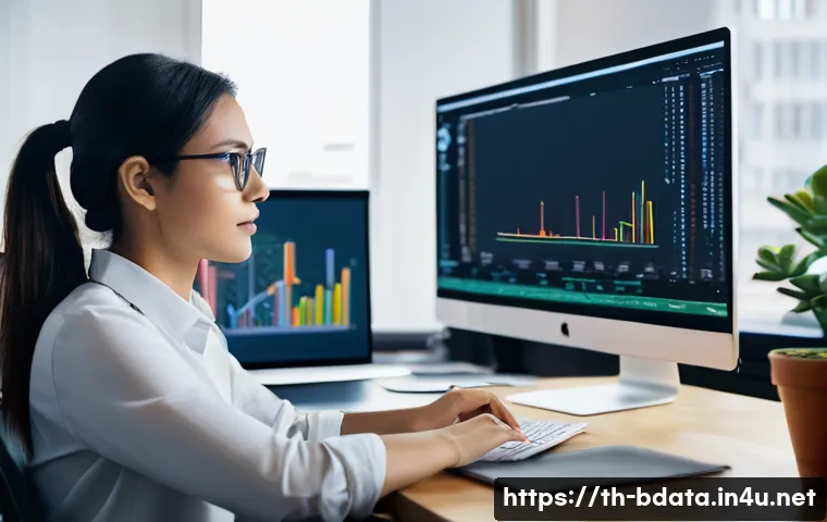 빅데이터 기술자의 직무 스트레스 관리법 - **Image Prompt 1: Focused Engineer at Work**
"A professional female Big Data Engineer in her lat...