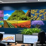 Home 22 빅데이터 실무에서 데이터 검색 최적화 - A modern office environment with a diverse team of Thai data scientists and engineers collaborating ...